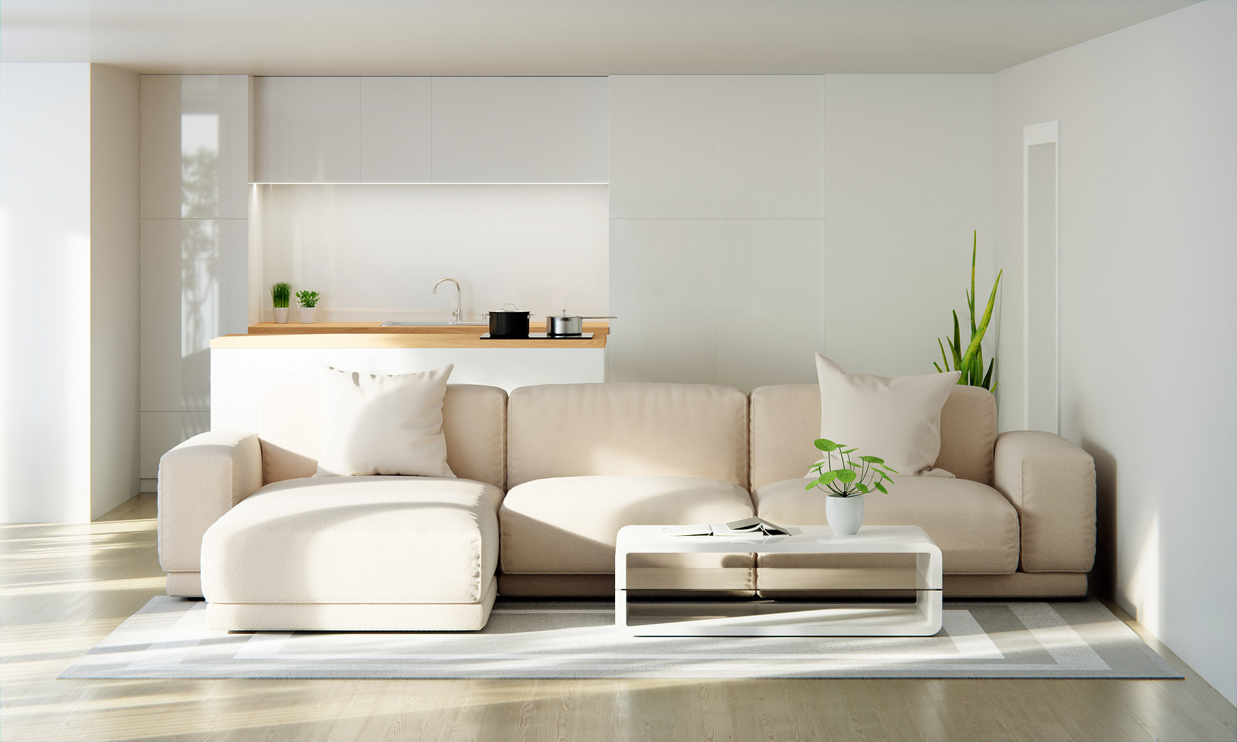 Schöne Eigentumswohnung mit Sofa
